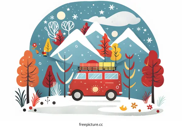 Winter Mountain Road Trip