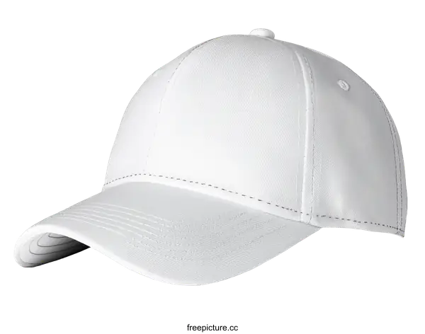 [Transparent Background PNG]Blank White Baseball Cap Mockup