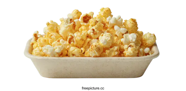 [Transparent Background PNG]Popcorn in a Disposable Container