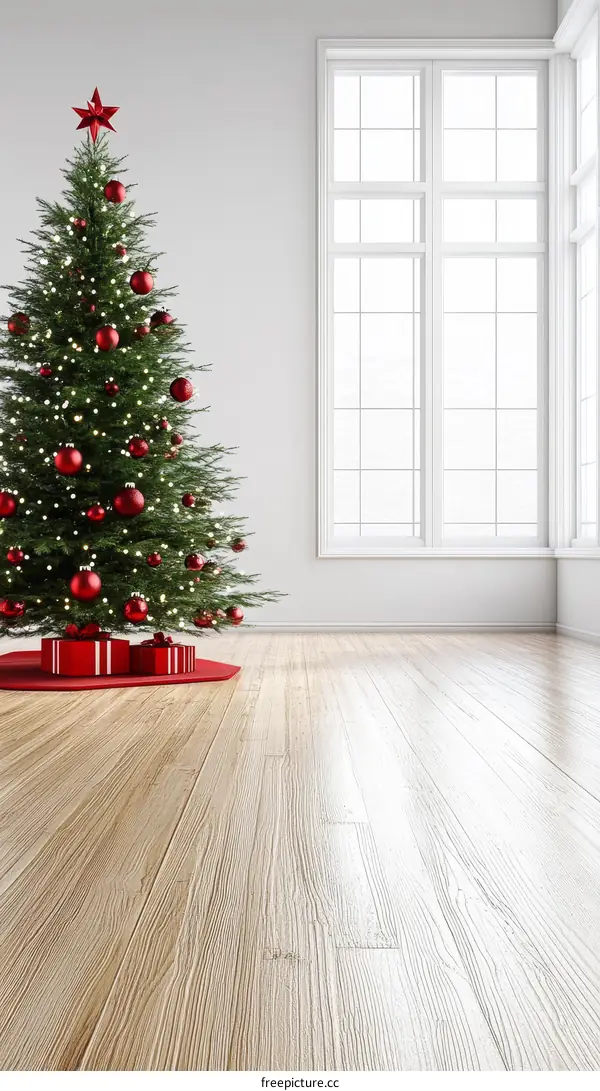 Christmas Tree Interior Design Illustration