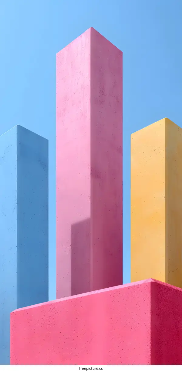 Abstract Minimalist Geometric Shapes Background