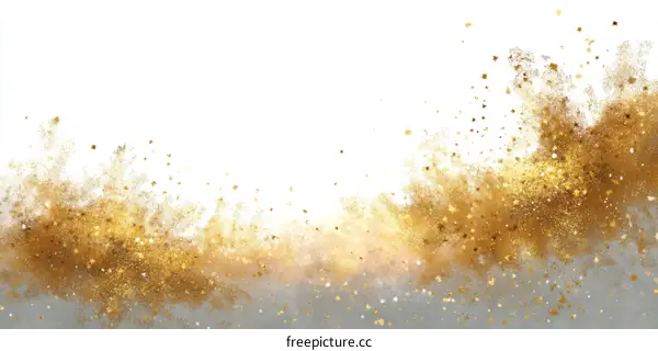 Golden Glitter Abstract Background Design