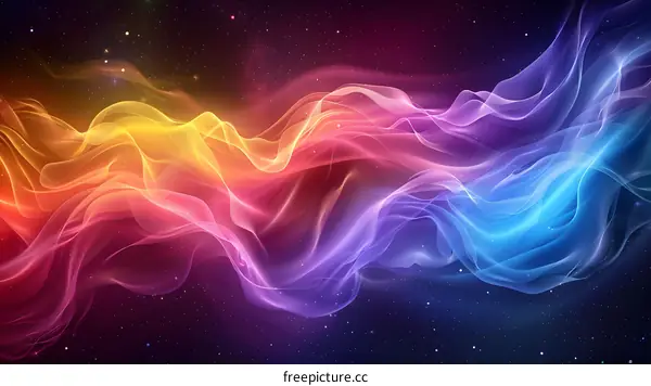 Colorful Abstract Waves Background