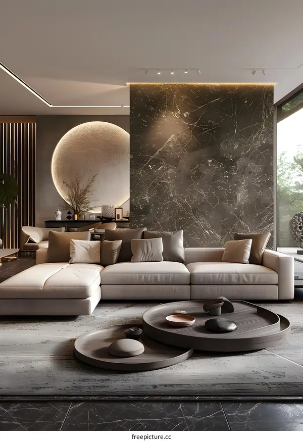 Modern minimalist living room