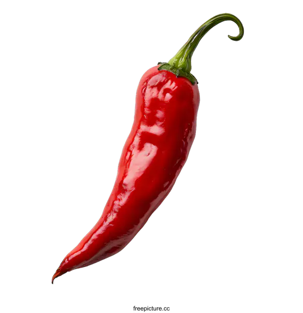 [Transparent Background PNG]Red Chili Pepper on White Background