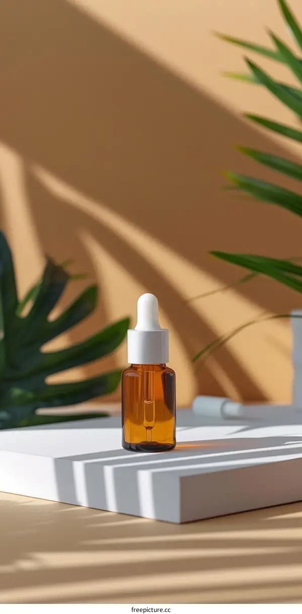 Dropper Bottle with Plant Extract