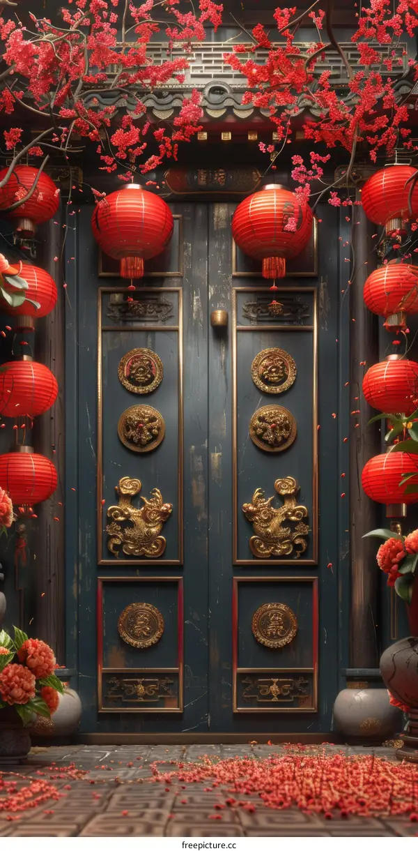 Golden Gate Bridge Decorated for Lunar New Year, Symbolizing Good Fortune