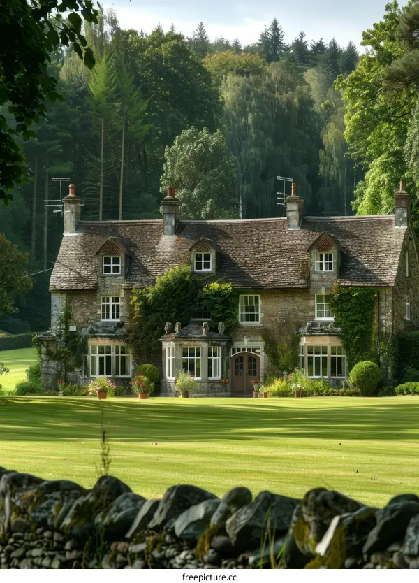 Charming English Country House with Picturesque Garden