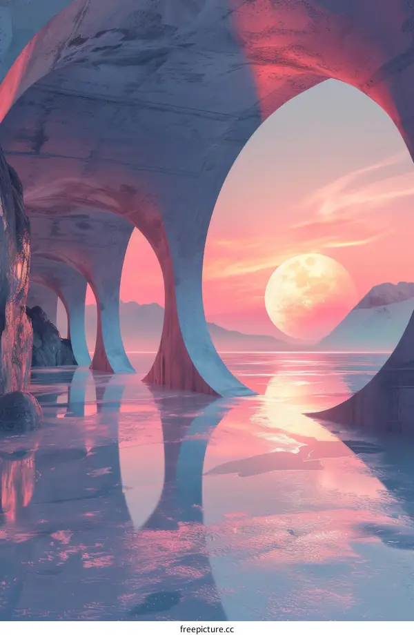 Sunset Over Moonlit Bay