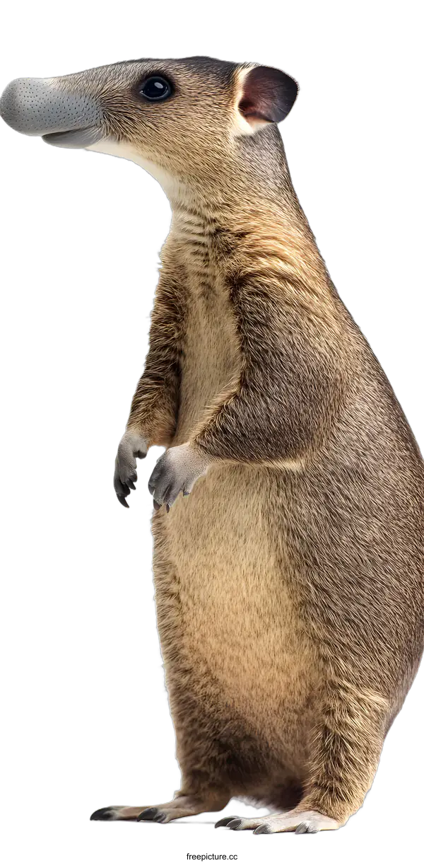 [Transparent Background PNG]Close Up of a  Saiga Antelope with a Long Nose