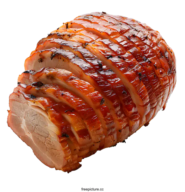 [Transparent Background PNG]Roasted Turkey Breast on White Background