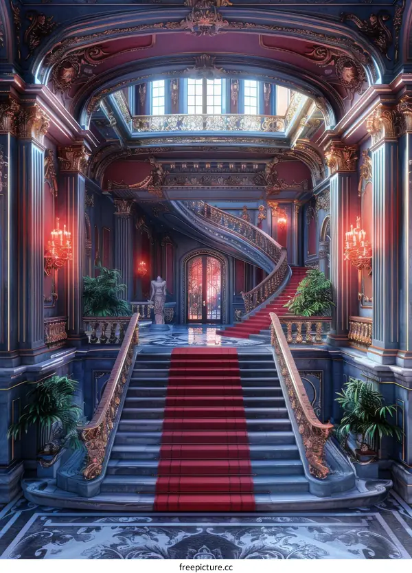 Grand Hall with Red Carpet