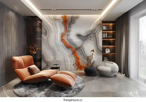 Modern minimalist living room