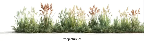 Beautiful Grass Border Illustration