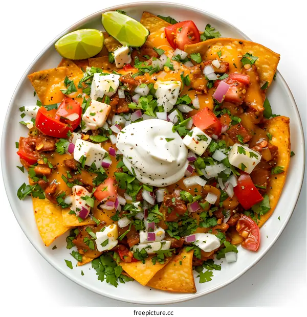 Loaded Nachos with All the Toppings