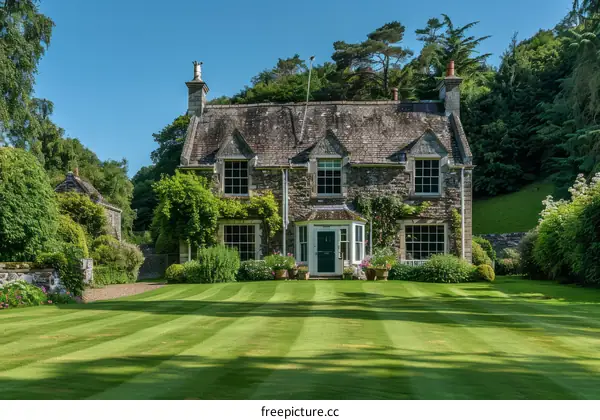Stone Cottage with Lush Garden in Scotland