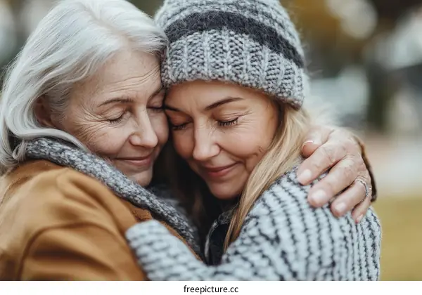 Warm Embrace of Two Generations