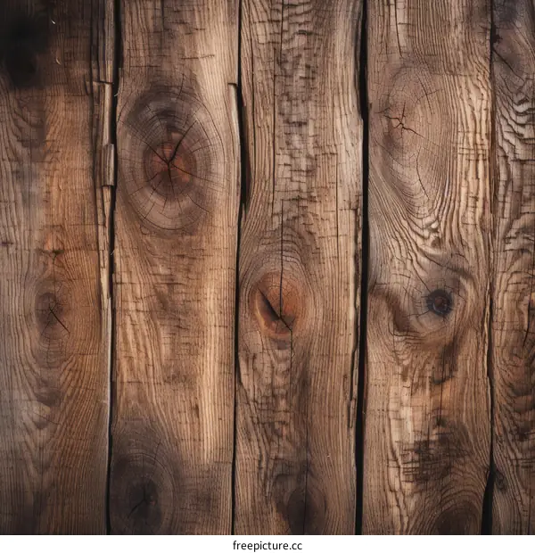 Old wooden fence planks background