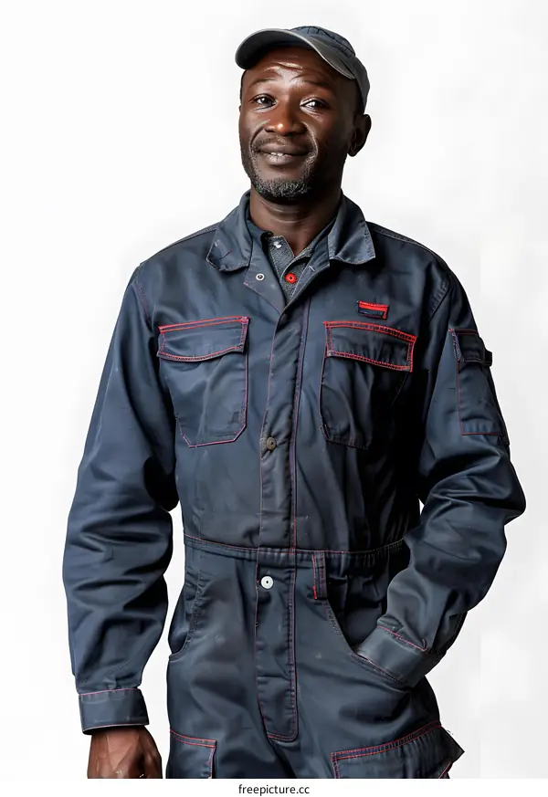 Portrait of a Confident African Mechanic