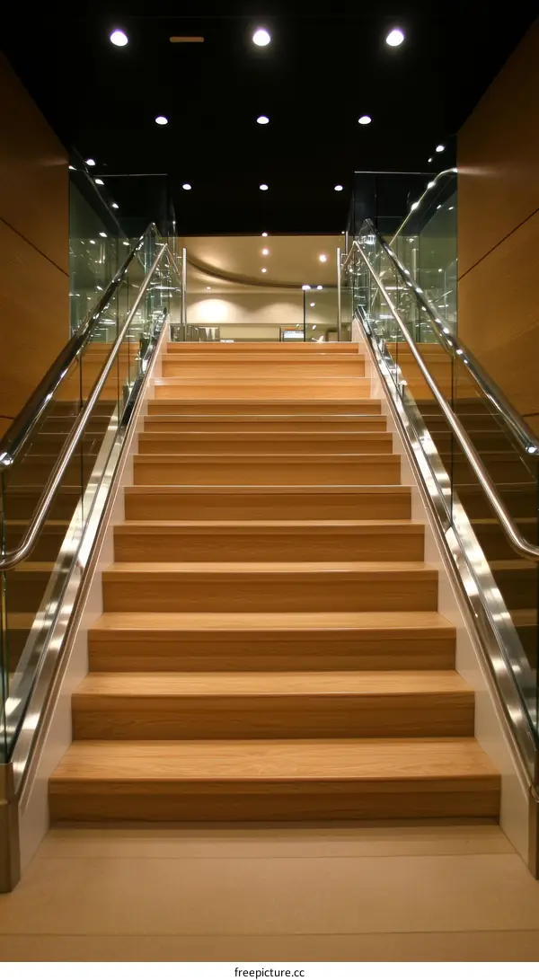 Modern Wooden Staircase Interior Design