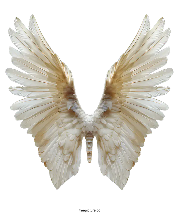 [Transparent Background PNG]Angel Wings on White Background