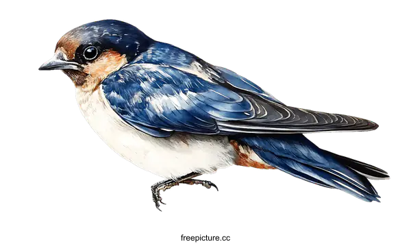 [Transparent Background PNG]Beautiful Illustration of a House Swallow