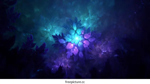 Abstract Fractal Floral Design