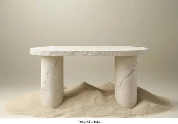 Modern Minimalist Stone Table Design