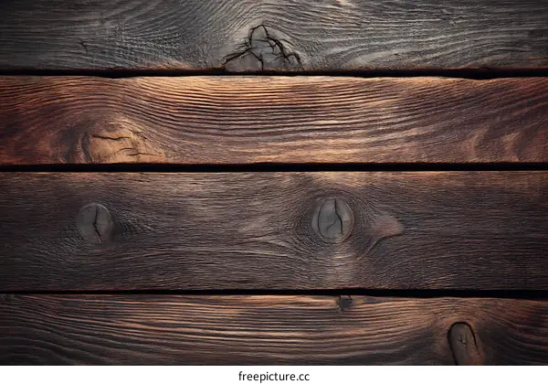 Dark Wooden Planks Texture Background