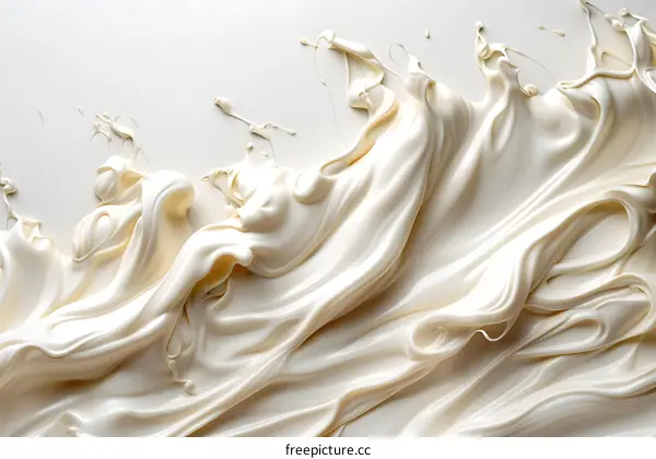 White Chocolate Swirls Texture