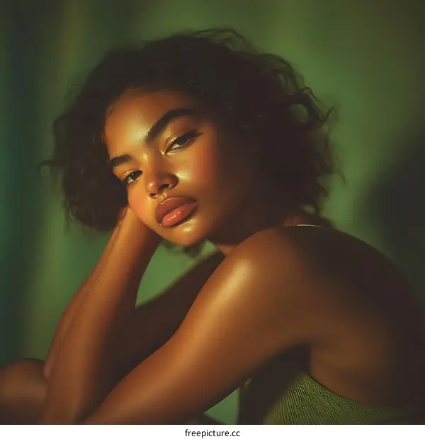 Close Up Portrait of a Beautiful Woman