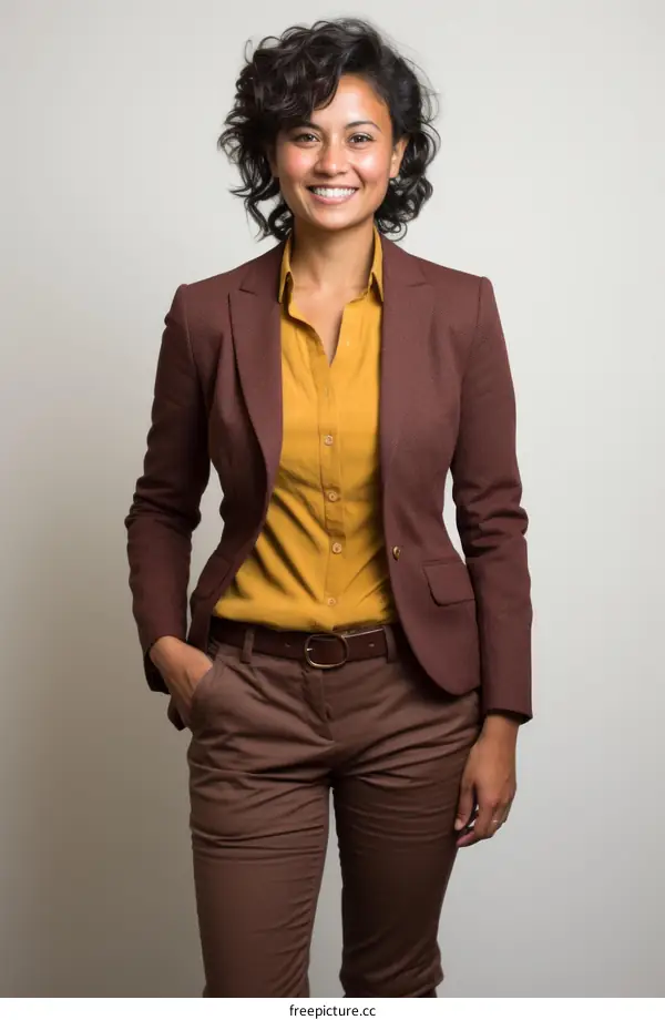 Portrait of a young Indian woman in business attire