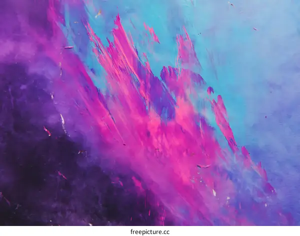 Abstract Colorful Paint Splatter Art