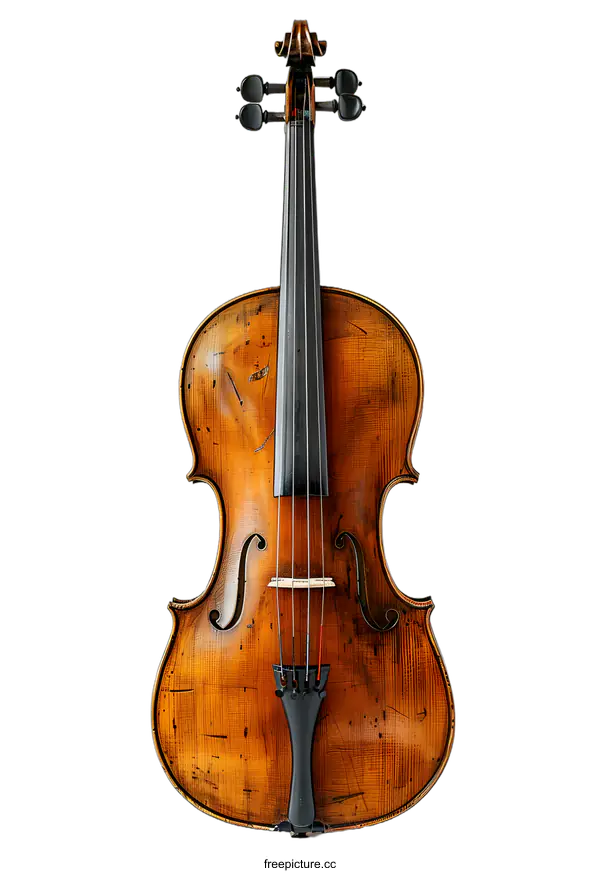 [Transparent Background PNG]A violin on a white background