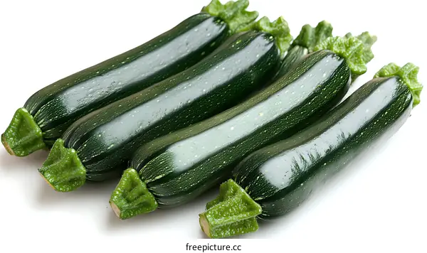 Fresh Green Zucchini Vegetables Display