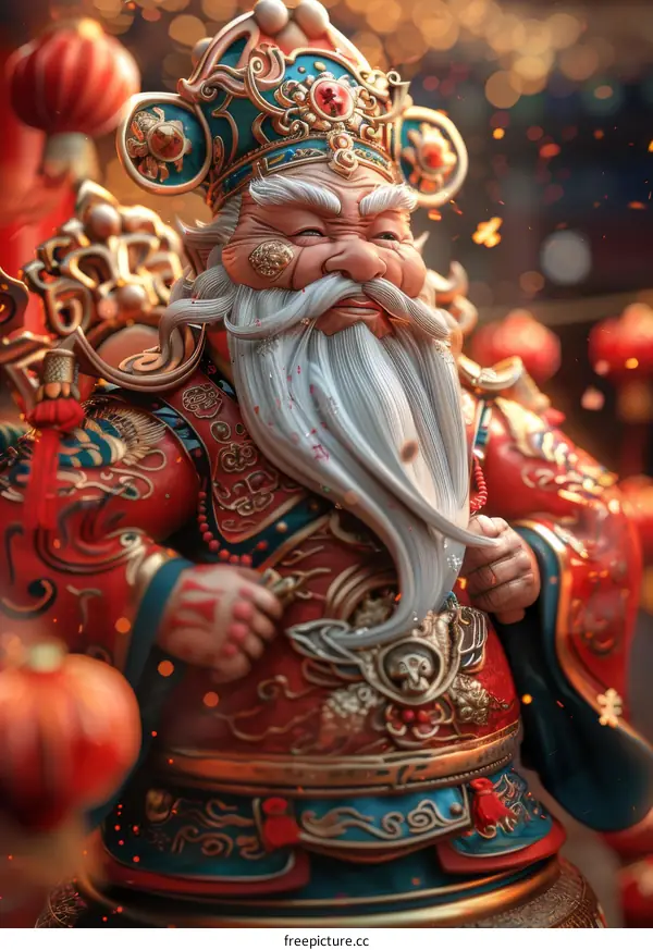 Zhao Gongming, the God of Wealth Statue