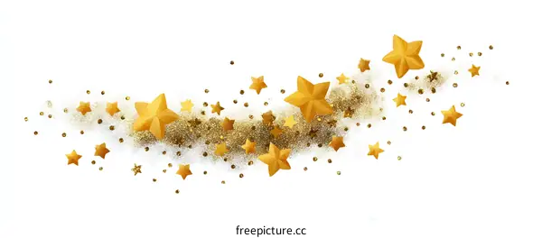 Golden Stars Festive Decoration