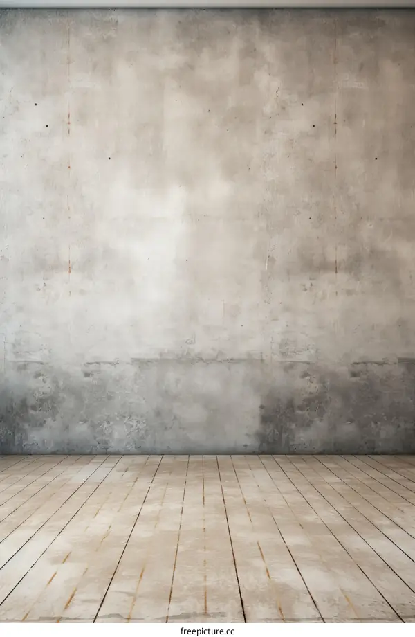 Simple and minimalistic interior of an empty room