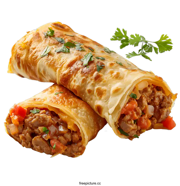 [Transparent Background PNG]A delicious and healthy breakfast burrito