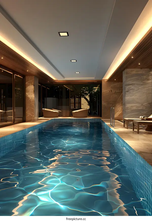 Modern Interior Design with Swimming Pool