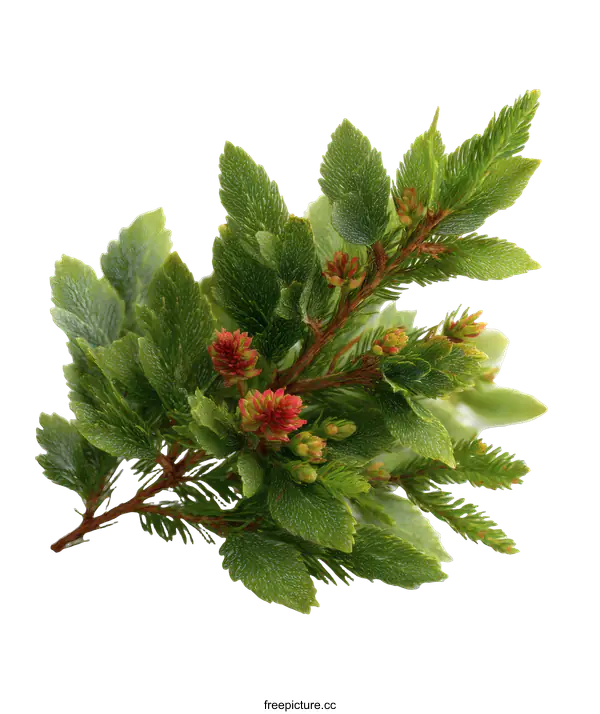 [Transparent Background PNG]Artificial Christmas Plant Branch Close-up