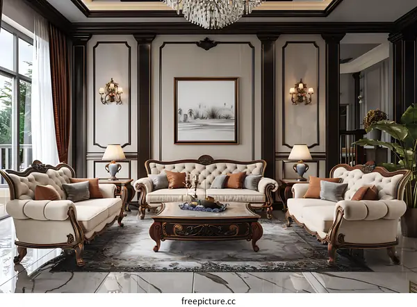 European style living room