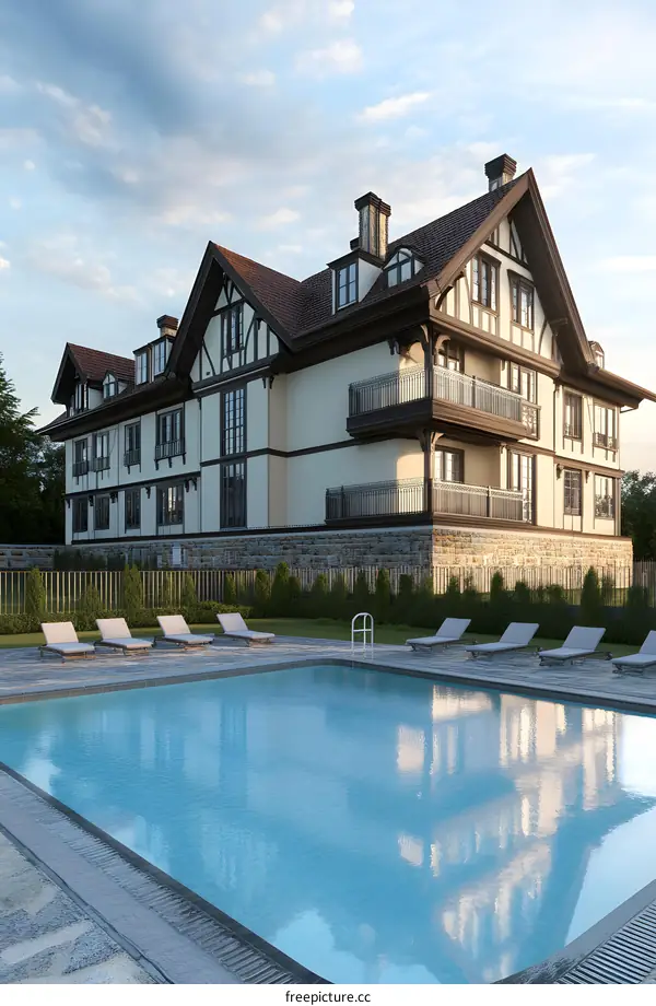 Luxury European Style Mansion with Swimming Pool