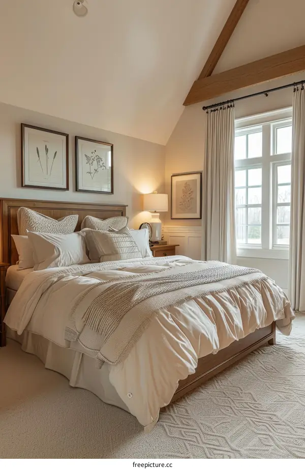 Cozy Beige Bedroom Interior Design