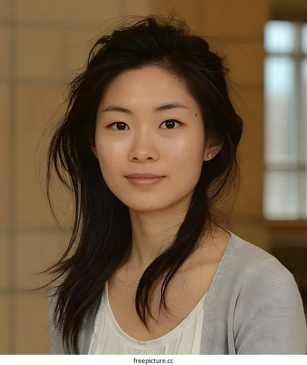 portrait of a young asian woman