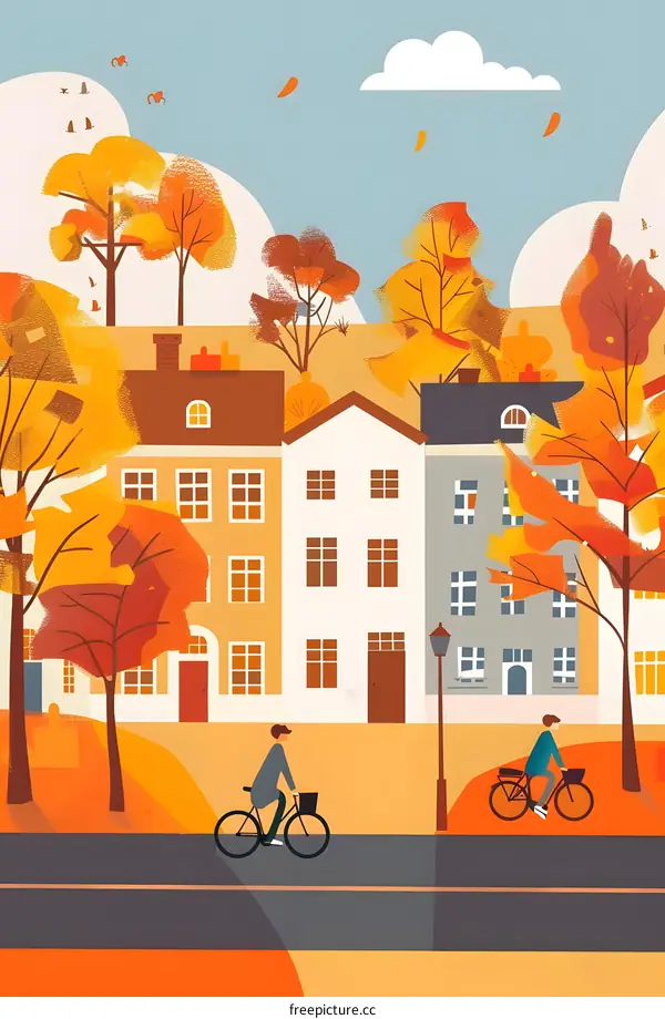 Fall  Cycling in the City 