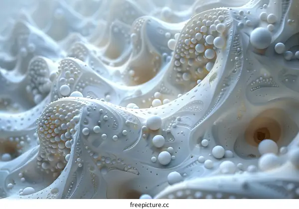 Alien Biological Landscape Abstract