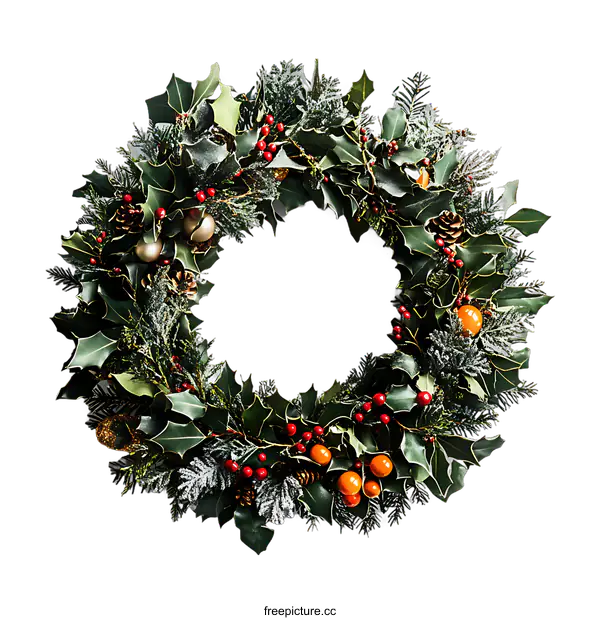 [Transparent Background PNG]Christmas Wreath Decoration Holiday Ornament