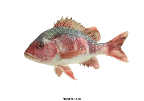 [Transparent Background PNG]Fresh Red Snapper Fish Close Up
