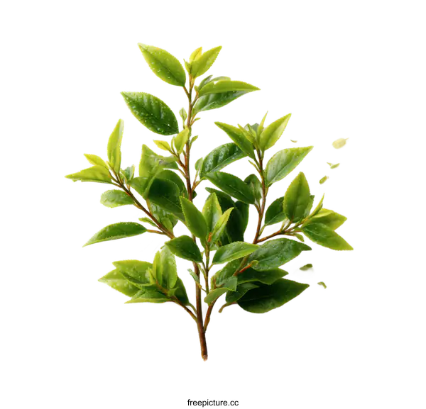 [Transparent Background PNG]Fresh Green Leaves Branching Out